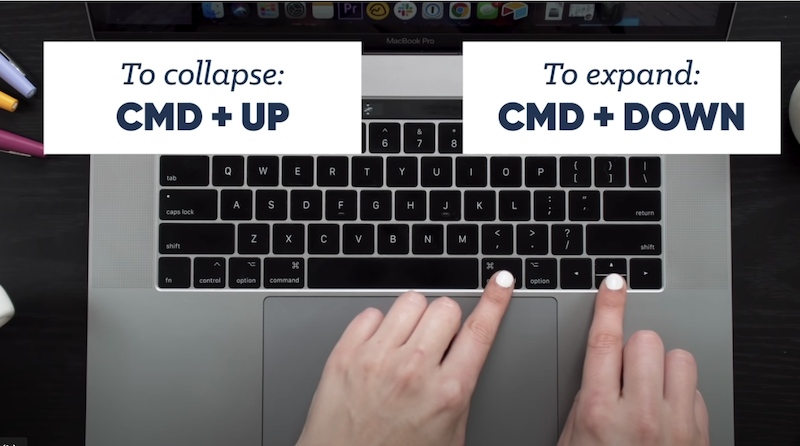 Collapse and expand categories for a clearer view of your budget.