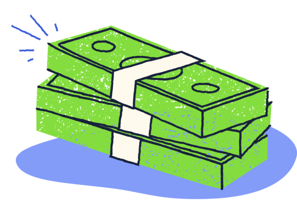 A stack of money